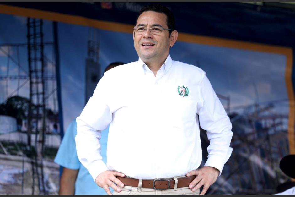 Jimmy Morales viaj&oacute; este jueves al departamento de Jalapa. (Foto: Gobierno)