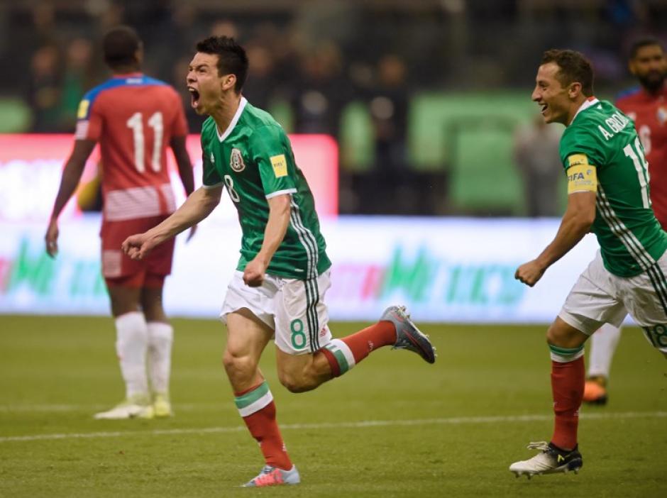 M&eacute;xico vence 1-0 a Panam&aacute; y se clasifica a Rusia 2018. (Foto: AFP)