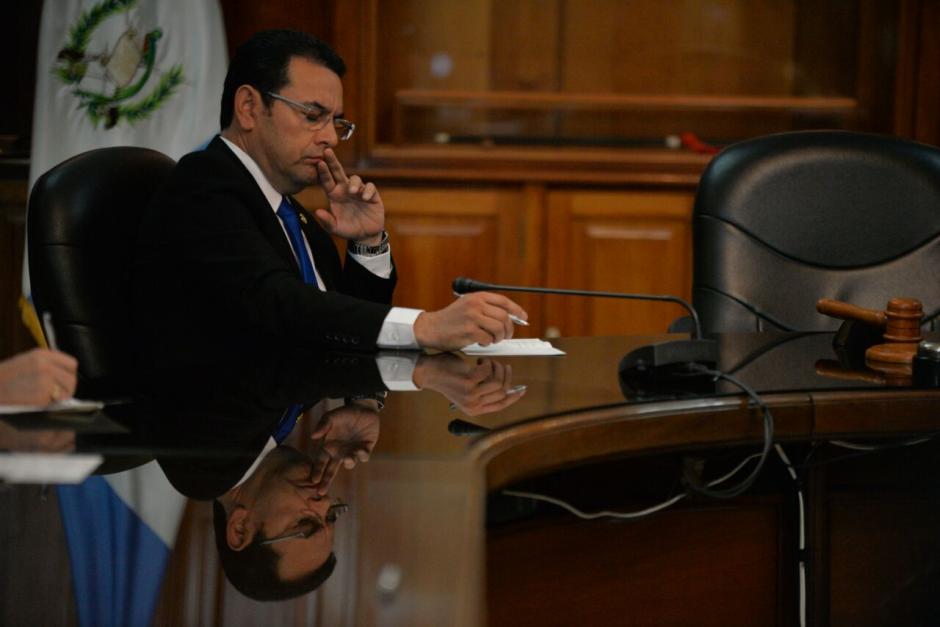 Los diputados podrían conocer el antejuicio contra el presidente Jimmy Morales este martes. (Foto: archivo/Soy502)