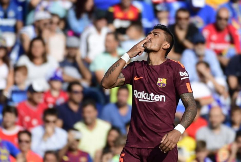 Paulinho ingres&oacute; para darle la victoria al Barcelona. (Foto: AFP)