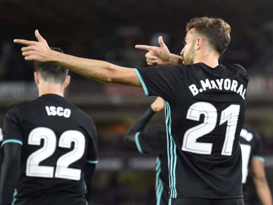 Borja Mayoral tuvo una gran actuaci&oacute;n como titular en el Real Madrid. (Foto: AFP)