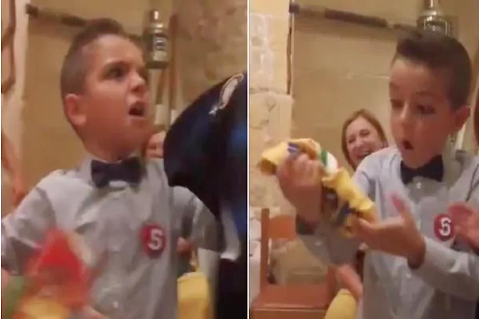 Esto es lo que ocurre cuando le regalas a un ni&ntilde;o la camiseta del equipo equivocado. (Imagen: capturas de pantalla)