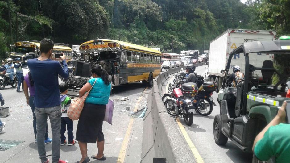 Otro accidente de tr&aacute;nsito se report&oacute; esta ma&ntilde;ana. (Foto: PMT Villa Nueva) 
