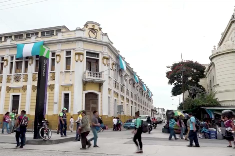 El edificio de la Tipograf&iacute;a Nacional ubicado en la 18 calle de la zona 1 alberga a la Radio Nacional TGW. (Foto: captura de pantalla).&nbsp;