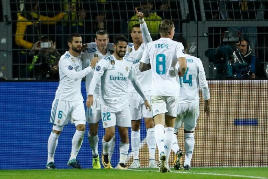 El Real Madrid domin&oacute; en Dortmund. (Foto: AFP)