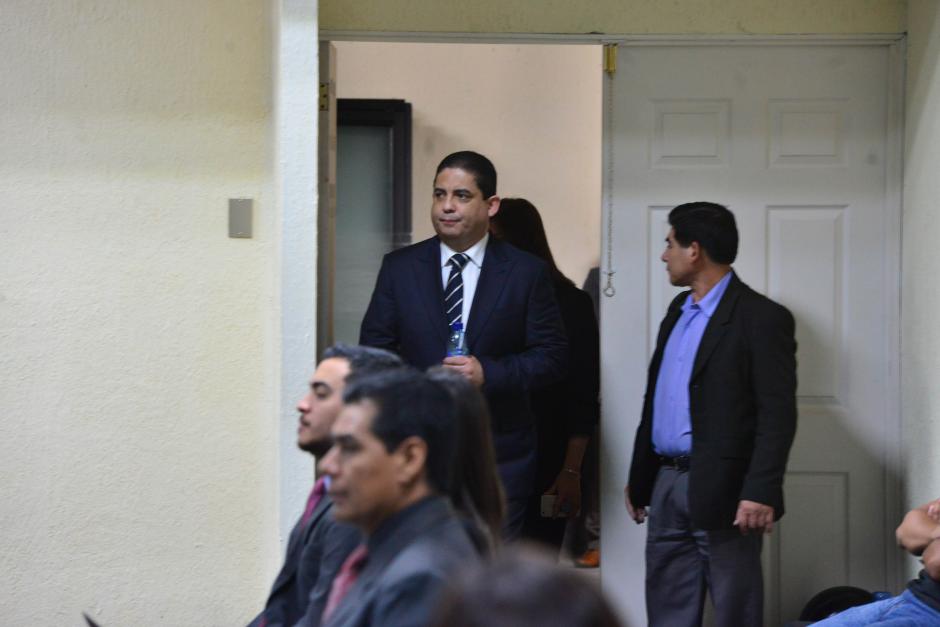 Juan Carlos Monzón al ingreso para el cuarto día de la declaración en el caso Cooptación del Estado. (Foto: Jesús Alfonso/Soy502)