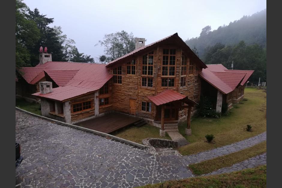 Vista de la residencia de Baldetti ubicada en Tecp&aacute;n, Chimaltenango. (Foto: MP)