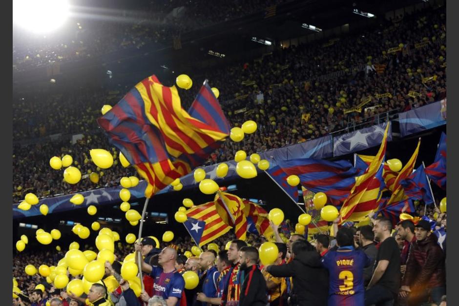 Los catalanes han buscado maneras para expresar su sentimiento pol&iacute;tico durante los juegos del FC Barcelona. (Foto: AFP)