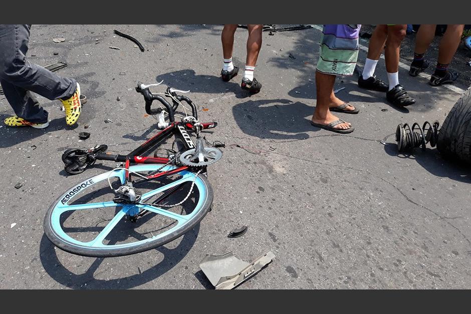 As&iacute; qued&oacute; la bicicleta de Prudencio Saban. (Foto: Nery Ajsivinac)