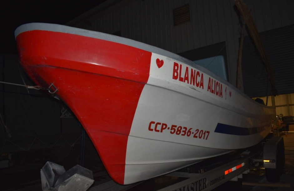 La embarcaci&oacute;n estaba tripulada por dos guatemaltecos y dos colombianos. (Foto: Ej&eacute;rcito)