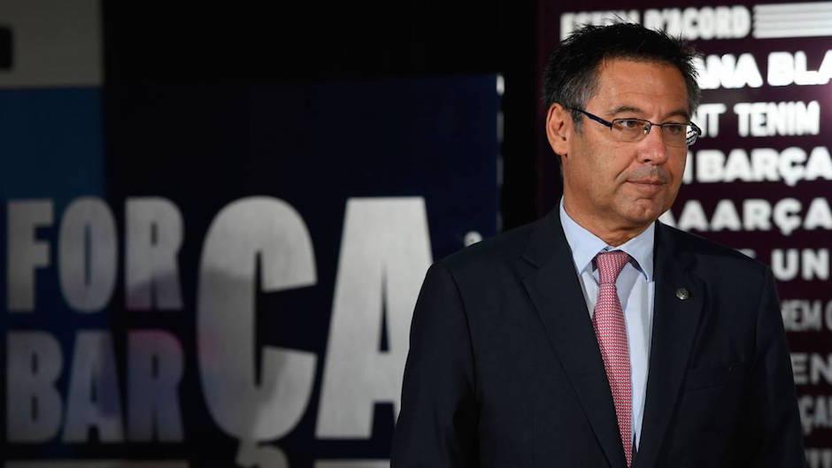 El presidente del FC Barcelona lamentó la eliminación de su equipo en Champions. (Foto: AFP)