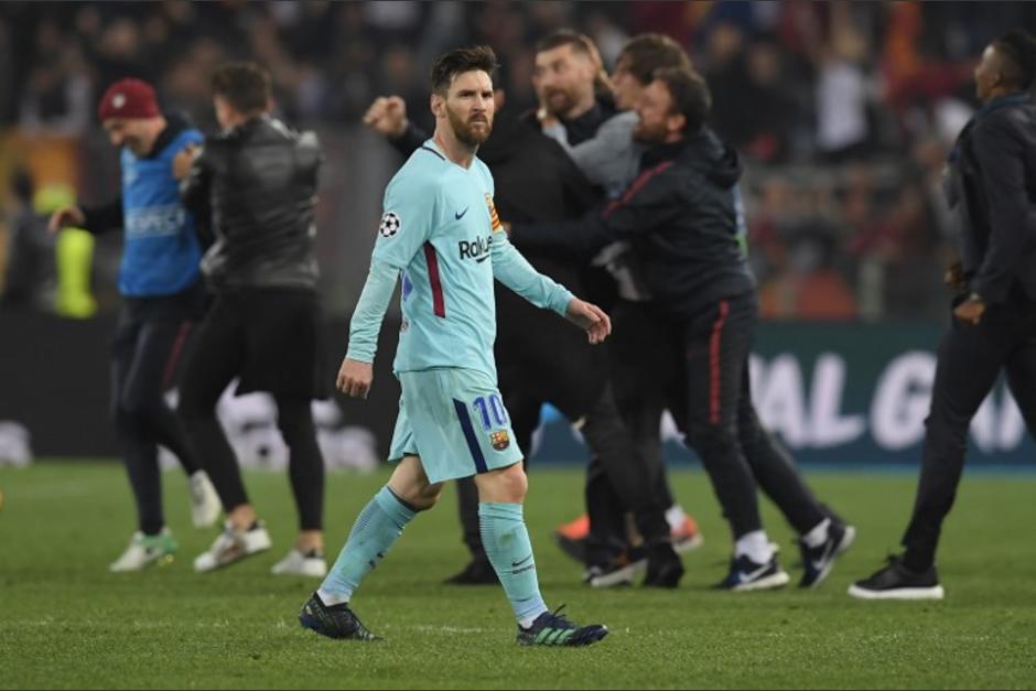Lionel Messi fue inoperante en el duelo del Barcelona ante Roma. (Foto: AFP)