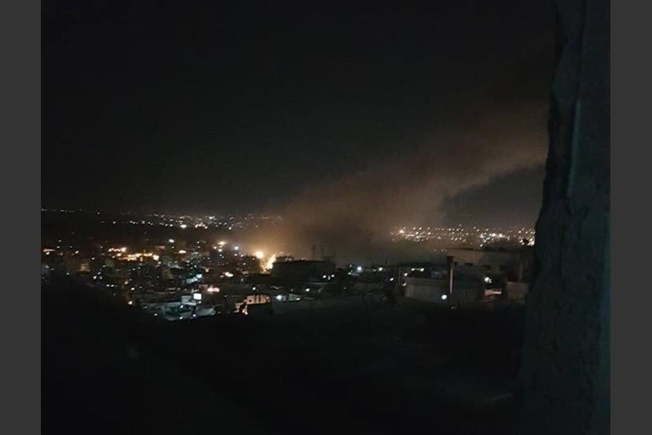 Estados Unidos, Francia y Reino Unido bombardean Damasco, Siria, por supuesto ataque qu&iacute;mico. (Foto: Redes Sociales)