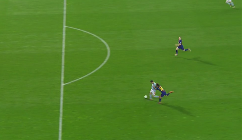 El jugador del Barcelona hab&iacute;a entrado en el segundo tiempo, pero no tuvo una buena actuaci&oacute;n. (Captura Pantalla)