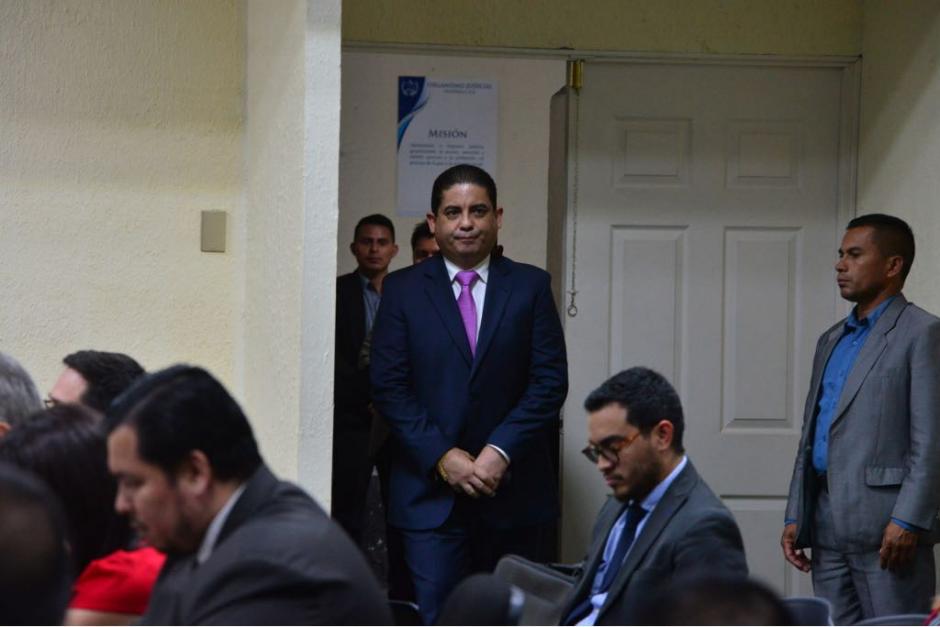 Juan Carlos Monzón amplía su declaración en el caso Cooptación del Estado. (Foto: Jesús Alfonso/Soy502)