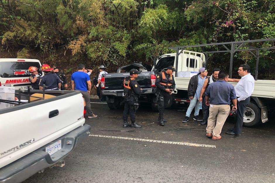 En el accidente falleci&oacute; un agente asignado a la SGAIA de la PNC. (Foto: Soy502)