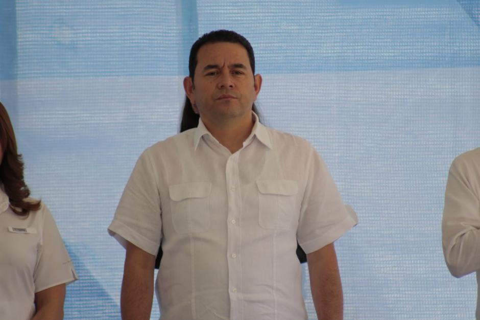 El presidente Jimmy Morales particip&oacute; en una actividad en el Hogar Seguro. (Foto: Alejandro Bal&aacute;n/Soy502)