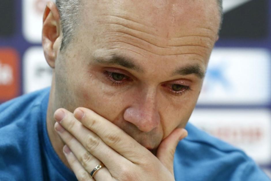 Andrés Iniesta anunció, entre lágrimas, que dejará al FC Barcelona. (Foto: AFP)&nbsp;