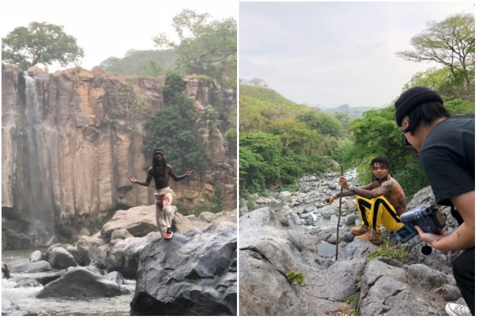 El cantante Swae Lee viajó hasta las cataratas de Los Amates para hacer una filmación. (Foto: Instagram Swae Lee)
