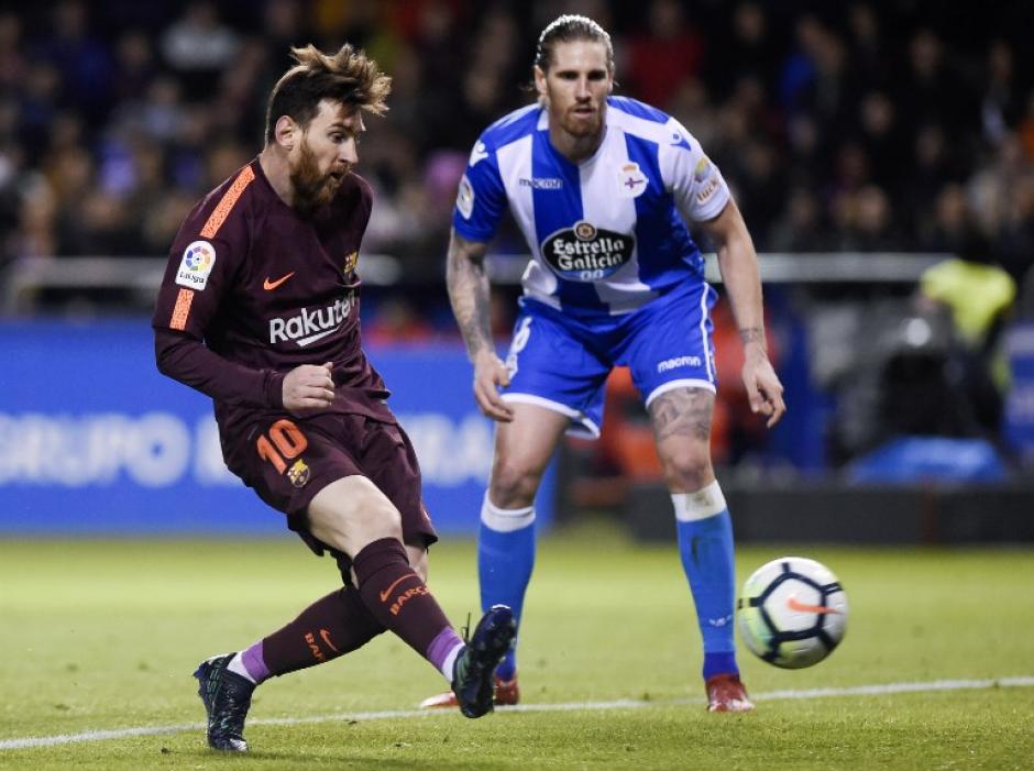 El equipo catal&aacute;n se proclam&oacute; campe&oacute;n de La Liga tras su juego en el campo del Deportivo La Coru&ntilde;a. (Foto: AFP)