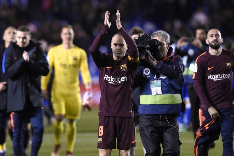 Los catalanes celebraron el t&iacute;tulo al vencer al Deportivo La Coru&ntilde;a. (Foto: AFP)