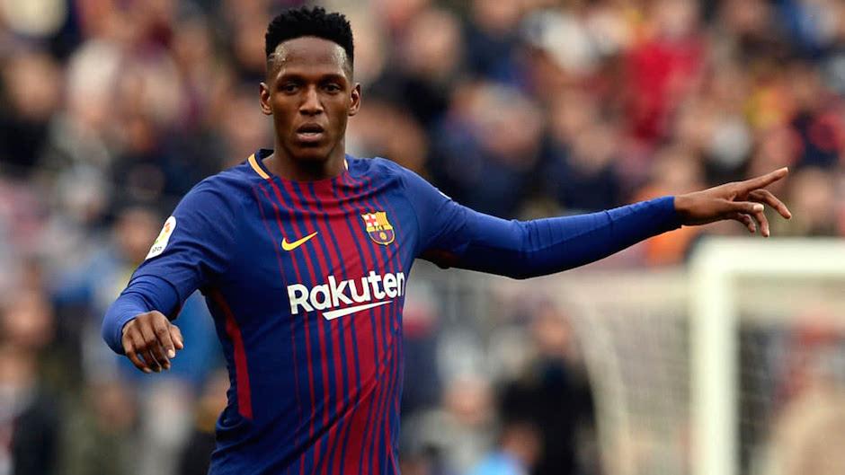 El colombiano Yerry Mina dejar&aacute; el Barcelona para jugar en Inglaterra. (Foto: AFP)