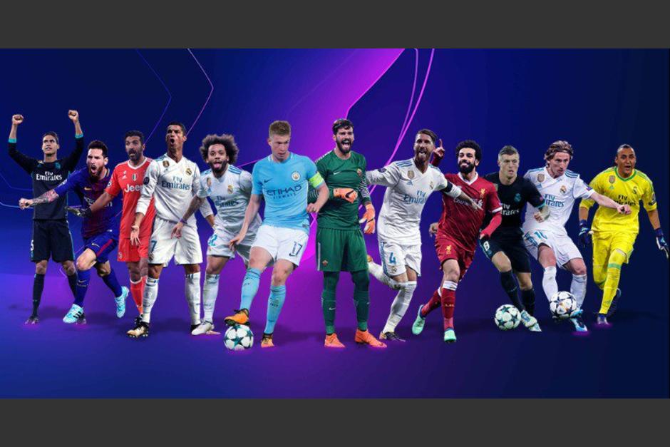 Los nominados a mejor jugador por posición en la Champions League. (Foto: UEFA)
