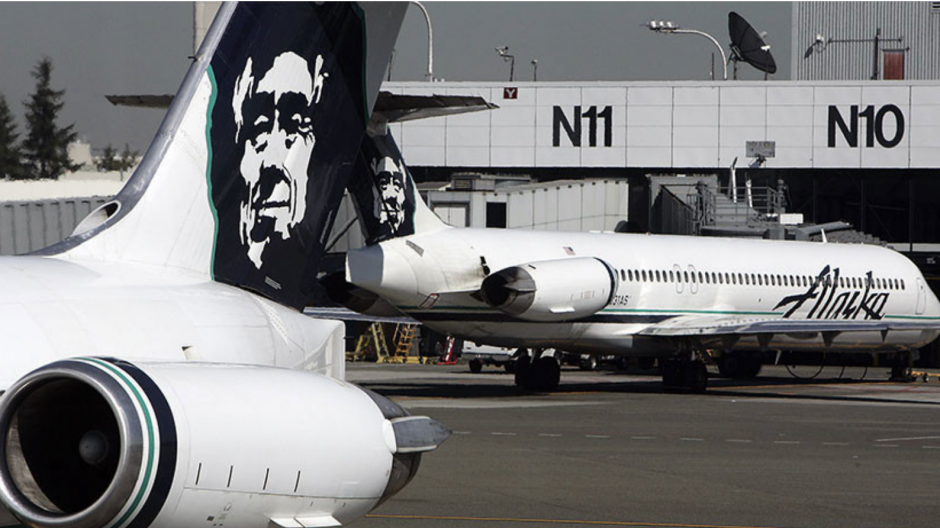 Aviones de la aerol&iacute;nea Alaska en el aeropuerto internacional de Seattle-Tacoma Estados Unidos. (Foto: AFP/ RT)&nbsp;&nbsp;