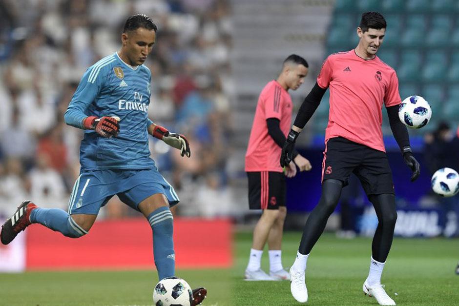 El costarricense Keylor Navas y el belga Thibout Courtois son los porteros del Real Madrid. (Foto: AFP)