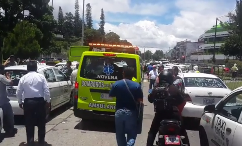 El paciente fue atropellado por un taxista. (Foto: captura de video)&nbsp;