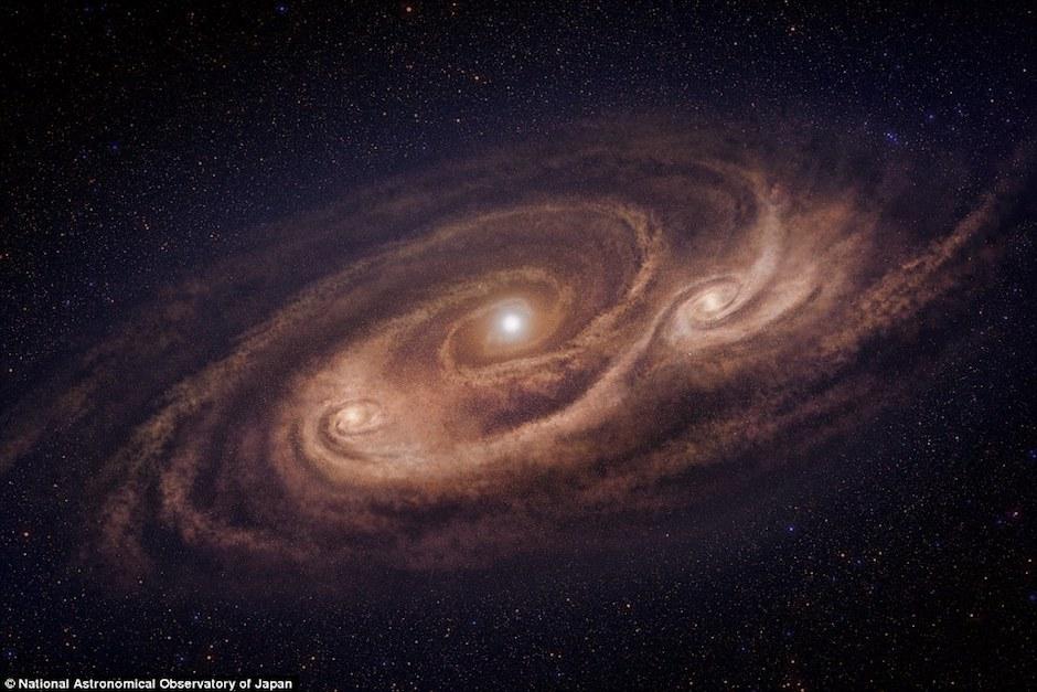 La galaxia denominada como COSMOS-AzTEC-1 fue descubierta gracias a un telescopio instalado en Chile. (Foto: Daily Mail)