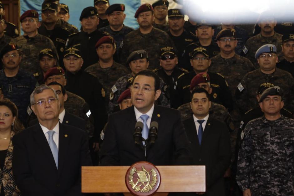 Luego del informe que diera Jimmy Morales sobre la salida de la CICIG, publicaron un comunicado de prensa que se&ntilde;ala la fecha en que la entidad deber&aacute; abandonar el pa&iacute;s. (Foto: Alejandro Bal&aacute;n/Soy502)