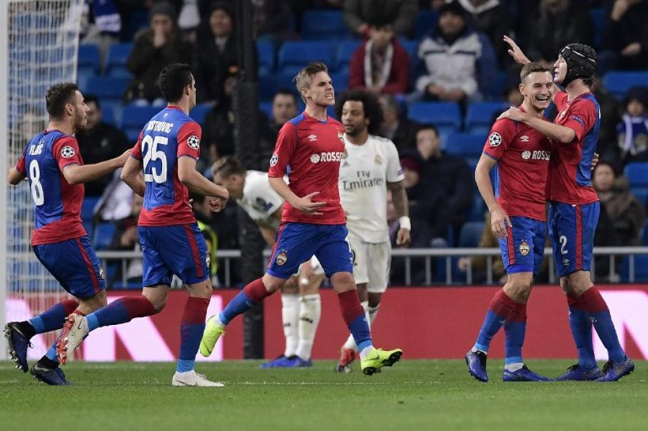 El CSKA de Moscú ha festejado en dos ocasiones en el estadio Santiago Bernabéu. (Foto: AFP)