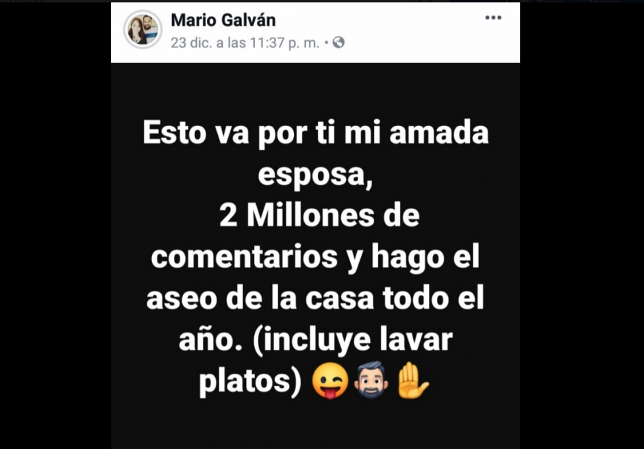 El hombre pidió comentarios y las redes le pagaron así. (Foto: captura pantalla)&nbsp;