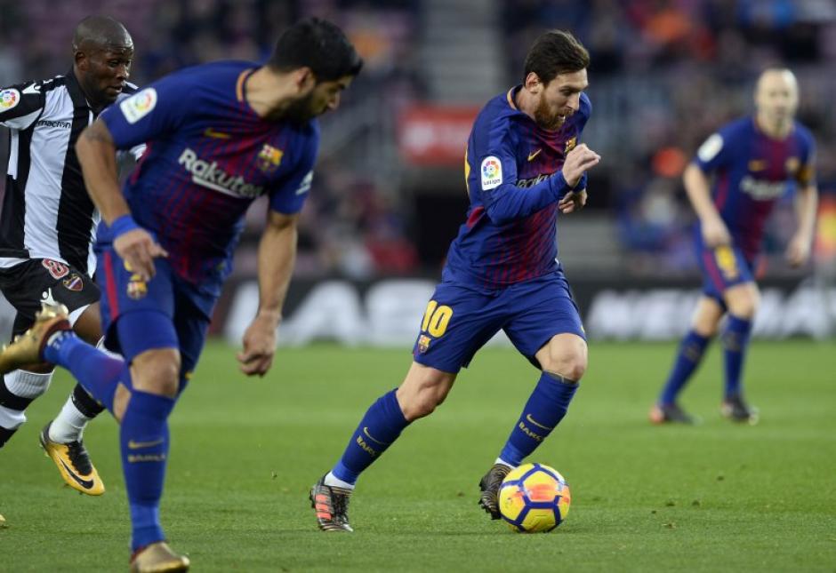 Messi y Su&aacute;rez anotaron los goles de la victoria parcial del Barcelona. (Foto: AFP)&nbsp;