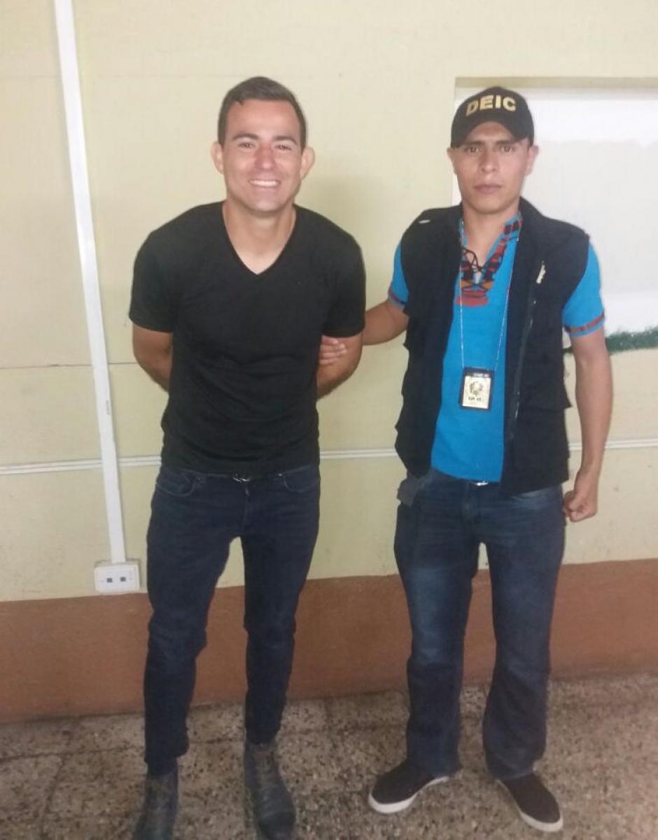 El exjugador de Municipal, Marco Pablo Pappa, fue detenido por violencia contra la mujer en el ámbito privado. (Foto: PNC)