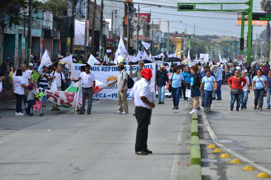 La organizaci&oacute;n Codeca ha realizado diversas manifestaciones para mostrar su rechazo a las pol&iacute;ticas del presidente Jimmy Morales. (Foto: archivo/Soy502)