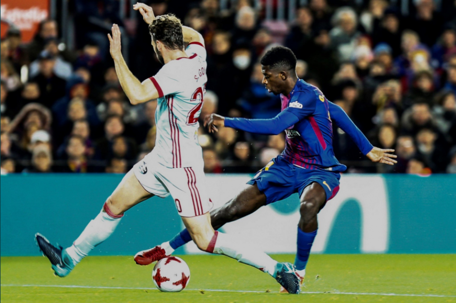 Ousmane Demb&eacute;l&eacute; gener&oacute; sus mejores 31 minutos de f&uacute;tbol. (Foto: Barcelona)