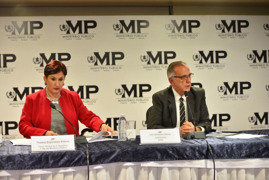La fiscal General, Thelma Aldana, y el titular de la Cicig, Iván Velásquez, detallan los hallazgos en la investigación relacionada con el caso Odebrecht. (Foto: Jesús Alfonso/Soy502)