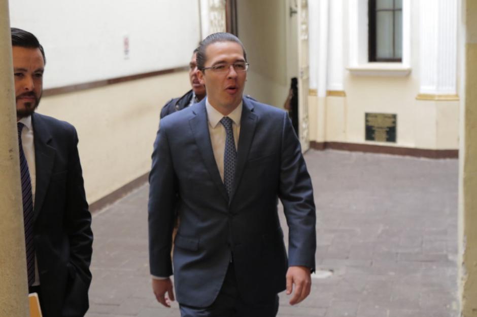 El parlamentario dijo ser inocente de los señalamientos del MP y de la CICIG. (Foto: Alejandro Balán/Soy502)