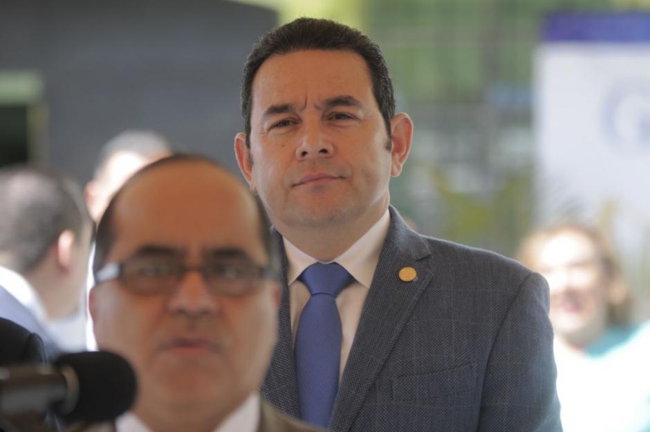 Jimmy Morales confirmó que se trató el tema de CICIG en la reunión. (Foto: Wilder López/Soy502)