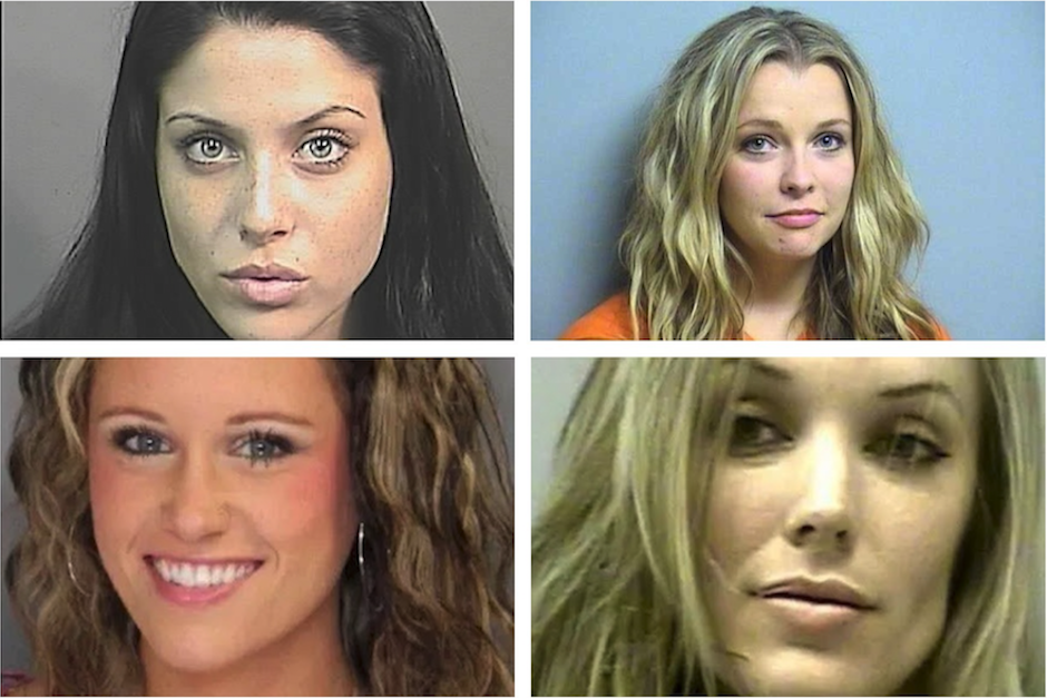 Una peculiar cuenta de Twitter publica im&aacute;genes de guapas mujeres que han sido capturadas por diversos delitos. (Imagen: Soy502)