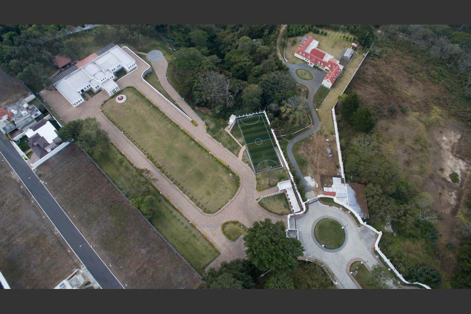 Vista &aacute;rea de la mansi&oacute;n de Manuel Baldiz&oacute;n la cual qued&oacute; embargada e inmovilizada por el MP. (Foto: archivo/Soy502)