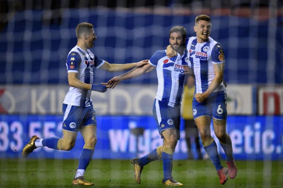 El Wigan de la tercera divisi&oacute;n elimina al Manchester City de la Champions. (Foto: AFP)