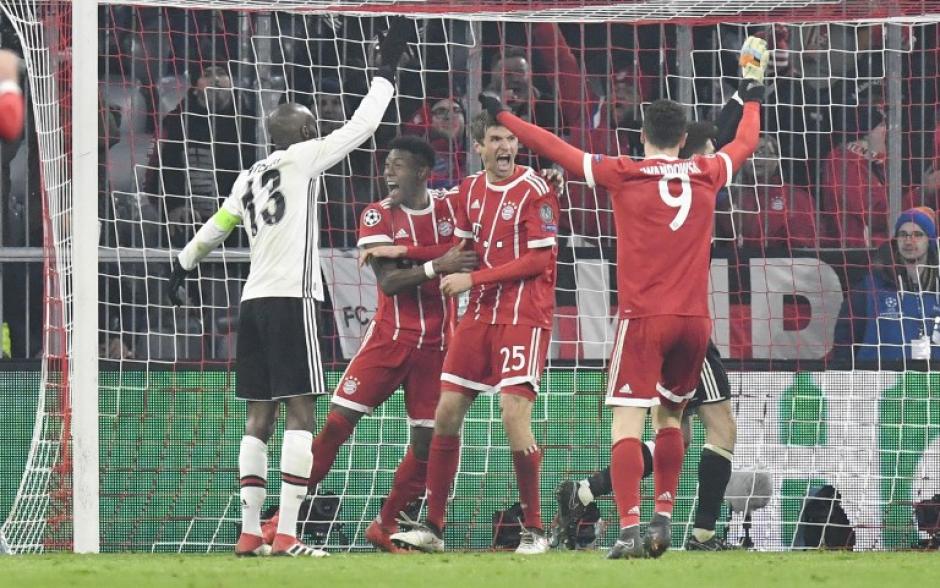 El Bayern M&uacute;nich no tuvo piedad del Besiktas en Champions League. (Foto: AFP)
