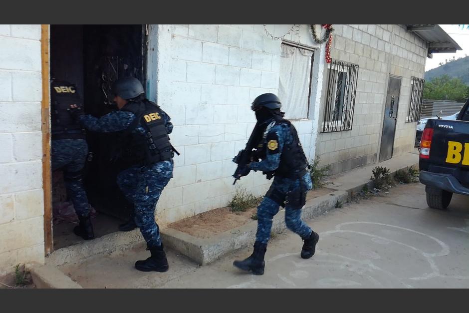 La PNC efectuó 69 allanamientos este día. (Foto: PNC)&nbsp;