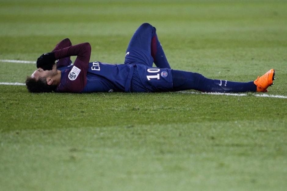 Neymar se lesionó en el partido contra el Marsella. (Foto: AFP)&nbsp;