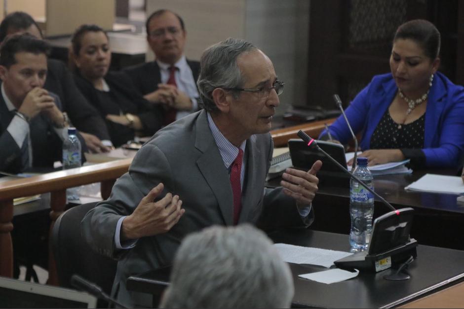 El expresidente de Guatemala, Álvaro Colom, habló en la audiencia de primera declaración por el caso Transurbano. (Foto: Alejandro Balán/Soy502)
