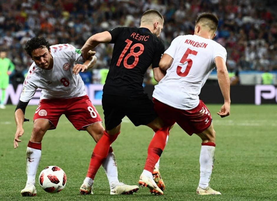 Croacia y Dinamarca empatan 1-1 y definir&aacute;n al clasificado en tiempos extras. (Foto: AFP)