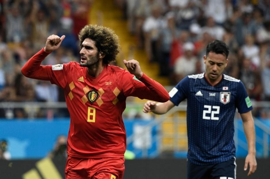Marouane Fellaini marc&oacute; el empate de B&eacute;lgica. (Foto: AFP)